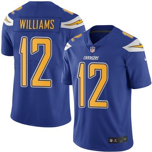 Nike Men & Women & Youth Chargers 12 Mike Williams Electric Blue Color Rush Limited Jersey,We sell and wholesale Nike Men & Women & Youth Chargers 12 Mike Williams Electric Blue Color Rush Limited Jersey on line form chian!